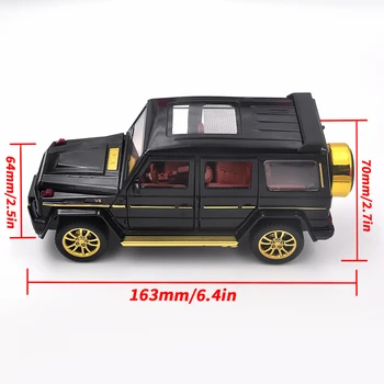 Симулация модел на колата от сплав 1/32 G63 за оф-роуд, Хвърли под налягане метален автомобил, Събиране на детски играчки за момчета