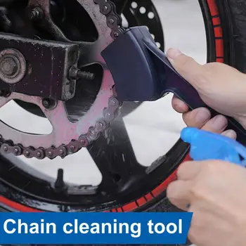 Скрубер с две глави за почистване на Велосипедна верига четка за мотоциклета Четка за почистване на Велосипедна верига верига за почистване