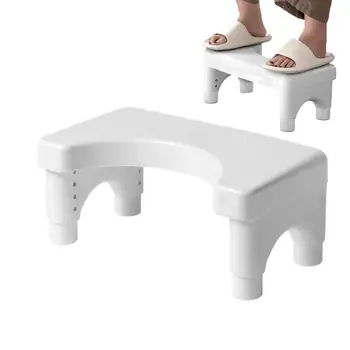 Столче за тоалетна с регулируема височина, нескользящие табуретки за краката, без мирис, средства за изхождане в тоалетната за възрастни пациенти