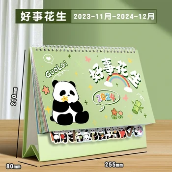 Тайвански Календар 2024 Ново бижу календар с пандой Тайвански Творчески Календар бележник Големи мрежести часовници в книгата планове