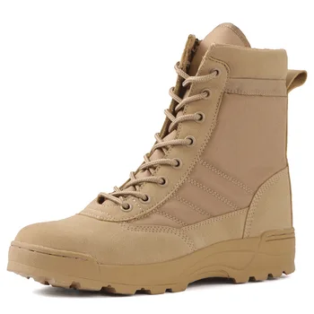 Тактически военни обувки, мъжки армейските обувки в пустинята стил, улични ботуши със защита от удари и сблъсъци, мъжки работа защитни обувки