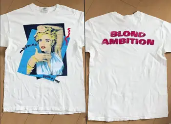Тениска 1990 Madonna Strike A Poge Забавно Амбицията, обиколка на Vtg 90S Madonna Забавно Амбицията, подарък Мадона любовнице