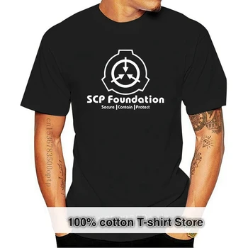  Тениска с логото на SCP Foundation Secure Contain Protect, вдъхновен от логото на SCP Wiki, Hot нови 2018, летни модни тениски