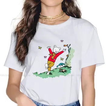 Тениски с кръгло деколте Rupert Bear Butterfly Персонализируют Женска Тениска 4XL 5XL Нова Тенденция Облекло