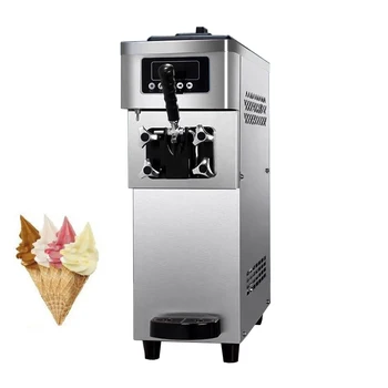 Търговска Машина за производство на сладолед с една глава Английски Операционна Система на Машина за производство на сладолед 110V 220V