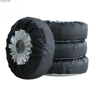 Универсален калъф за резервна гума от плат Оксфорд Чанти за съхранение на автомобилни гуми и Аксесоари за автомобилни гуми Протектор колелата на автомобила