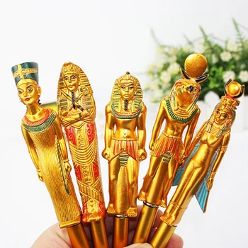 Химикалка писалка Egyptian Pharaon с синьо мастило, химикалка химикалка за писане на мумията горещо щамповани, коледни подаръци 2022