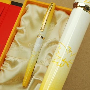 Химикалка писалка Picasso Yellow & Golden Matel Roller за офиса, дома и училище BR009